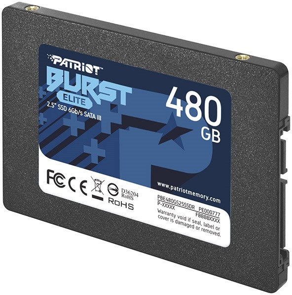 Patriot kõvaketas SSD 480GB Burst Elite 450/320MB/s SATA III 2.