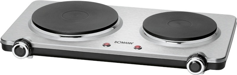 Bomann lauapliit 2 plaadiga DKP5033ECB, inox