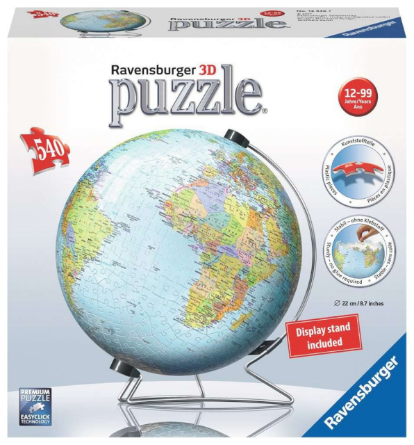 Ravensburger pusle 3D Ball Children's Globe, 540-osaline