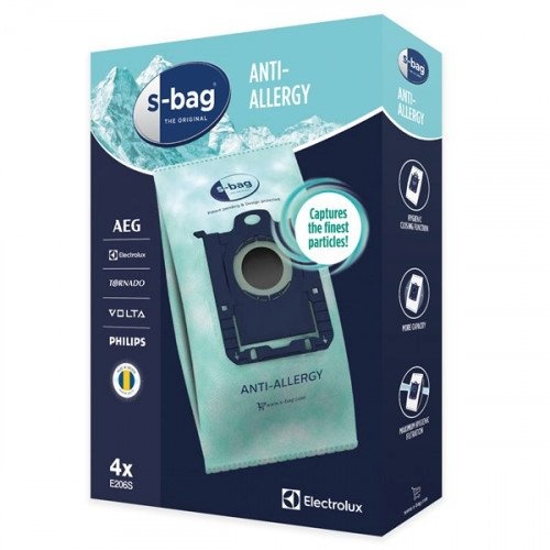 Electrolux tolmukotid E206S S-bag Anti-Allergy, 4 tk