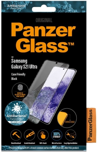 PanzerGlass kaitseklaas FP Case Friendly AntiBacterial Galaxy S21 Ultra must