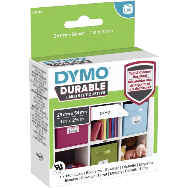 Dymo etikett LW-Adress-Etiketten Kunst- stoff 25 x 54mm valge 1x 160 St.