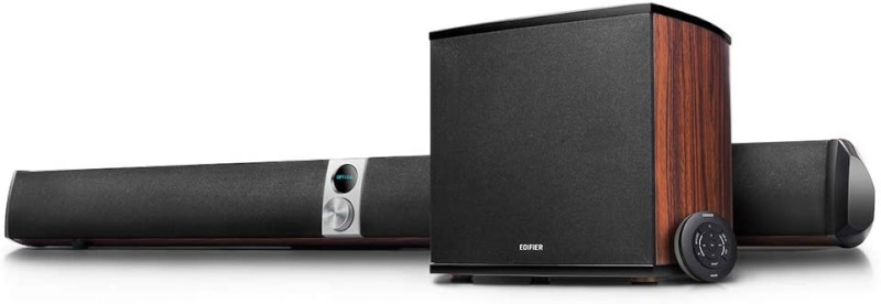 Edifier kõlarisüsteem S70DB Hi-Res Audio Qualified Soundbar and Subwoofer, pruun