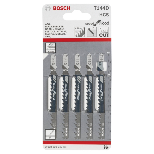 Bosch tikksae tera 5 jigsaw blades T 144 D