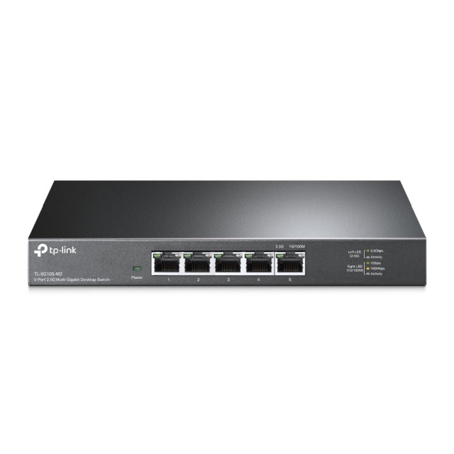 TP-Link TL-SG105-M2 Switch Unmanaged, Desktop, 5x 100Mbps/1Gbps/2.5Gbp Ports, PSU external, Steel case