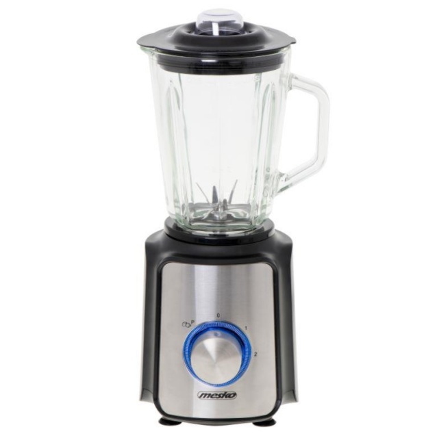 Mesko blender MS 4080 Blender 600W, 1,5L, must/hõbedane