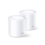 TP-LINK ruuter Deco X60(2-pack) Whole Home Mesh Wi-Fi System 2x10/100/1000 ports,2.4GHz/5GHz,802.11ax,574+2402Mbps,4xInternal Antennas per Deco uni