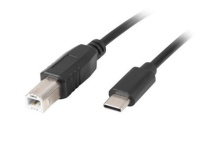 Lanberg kaabel USB-C(M)->USB-B(M) 2.0 Cable 1.8m, must