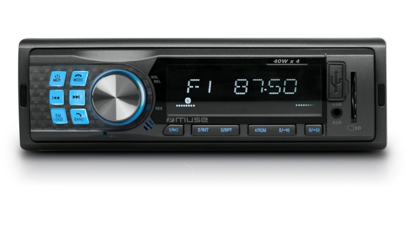 Muse autostereo M-195 Car Radio with Bluetooth, 4 x 40 W
