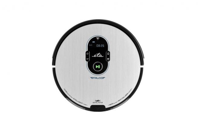 ETA robottolmuimeja 251590000 Falco Smart Robot Vacuum Cleaner, hõbedane/must