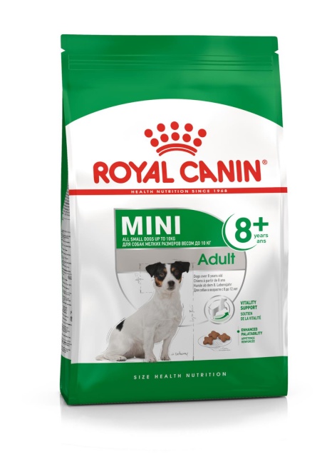 Royal Canin kuivtoit koerale Mini Adult 8+ Senior Poultry,Rice,Vegetable 8kg