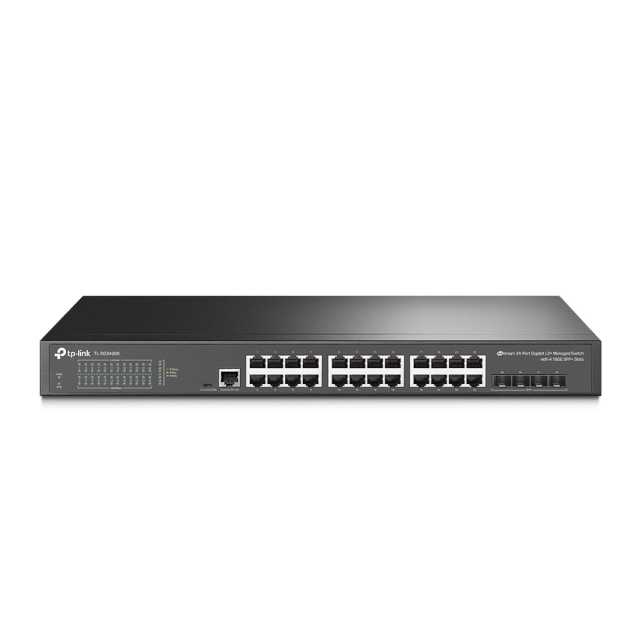 TP-Link switch JetStream 24-Port Gigabit L2+ Managed with 4 10GE SFP+ Slots