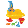 Wader liivakast mänguasjadega Sandpit with Accessories, kollane