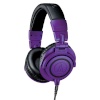 Audio Technica kõrvaklapid Wireless Over-Ear ATH-M50xPB Over-ear, 3.5mm TRS Plug and 1/4" Screw-On Adapter, lilla/must
