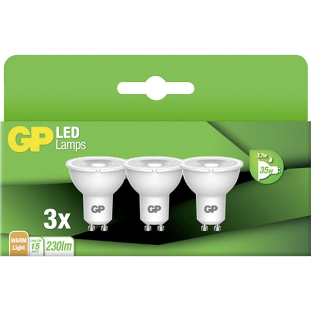 Gp Batteries LED-lambipirn 1x3 Reflector GU10 3,7W GP 087427