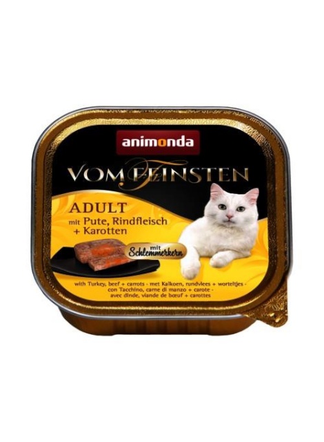 Animonda kassitoit Vom Feinsten Classic Cat with Turkey, Beef Meat, Carrots 100g