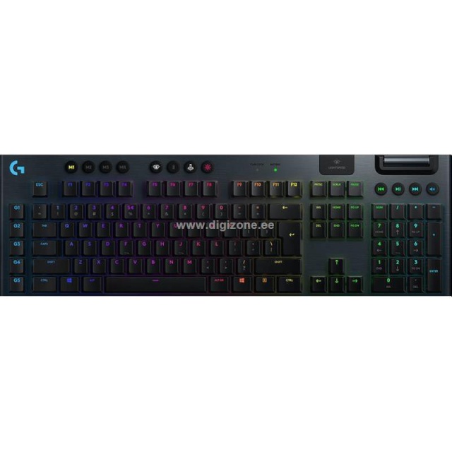 Logitech klaviatuur G915 Wireless RGB Mechanical Gaming Keyboard Clicky (Nordic)