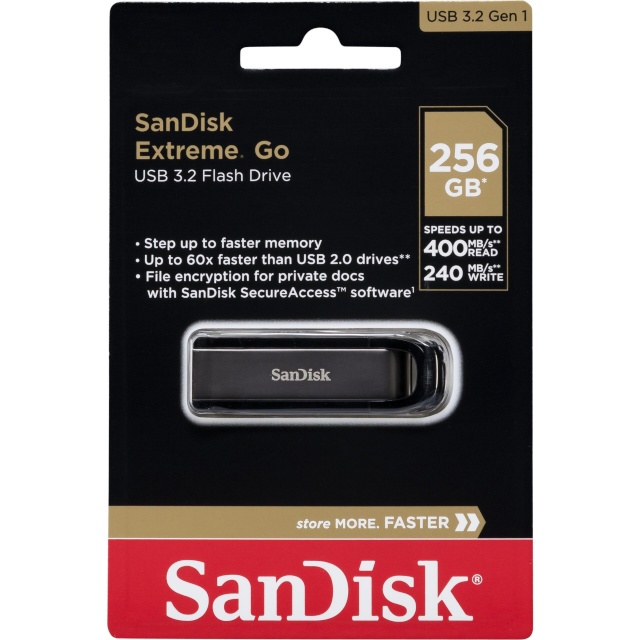 Sandisk mälupulk Cruzer Extreme GO 256GB USB 3.2 SDCZ810-256G-G46