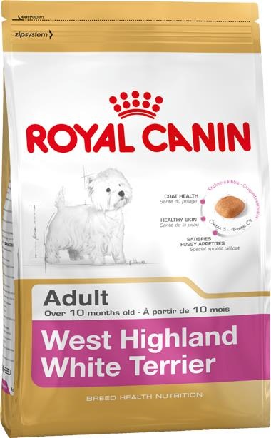 Royal Canin kuivtoit koerale West Highland valge Terrier Adult Maize,Poultry 3kg