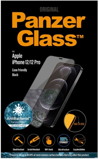 PanzerGlass kaitseklaas Case Friendly AB iPhone 12/12 Pro must