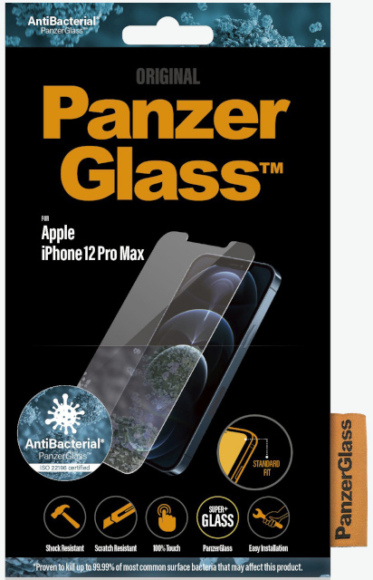 PanzerGlass kaitseklaas Anti Bacterial iPhone 12 Pro Max