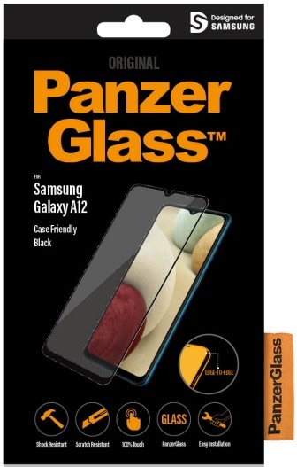 PanzerGlass kaitseklaas Case Friendly Black Galaxy A12 must