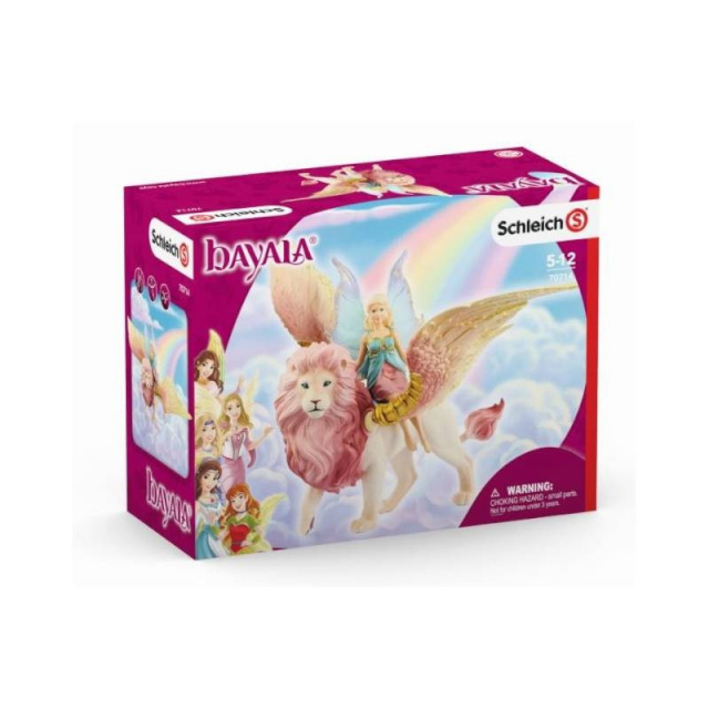 Schleich mängufiguur A Fairy Flying On An Winged Lion