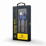 Gembird kaabel Cable USB 8 Pin Lightning Premium Blue Jeans 2m