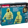 Makita aku toitega termojakk DCJ206Z Gr. M kollane Akku Thermo Jacket