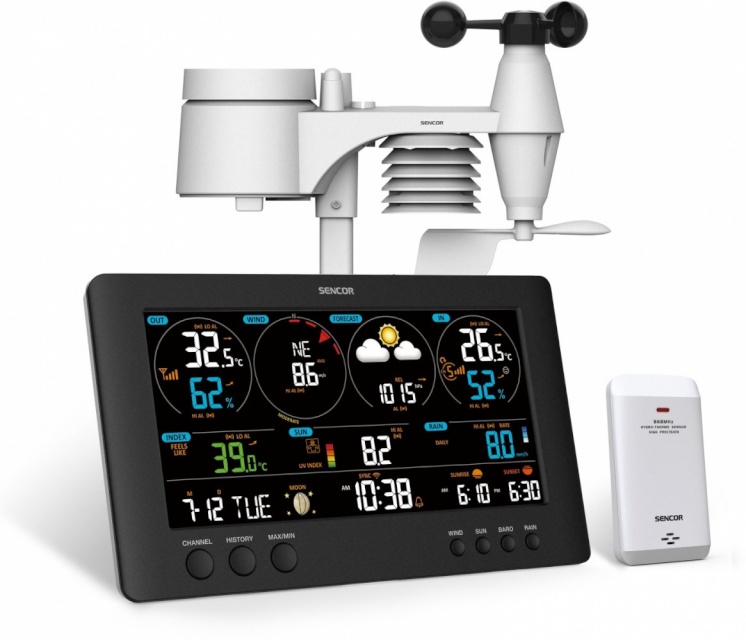 Sencor termomeeter SWS 12500 WiFi PRO Station Meteo