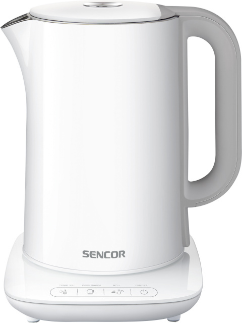 Sencor veekeetja SWK1591WH Double Wall Variable Temperature Electric Kettle, valge