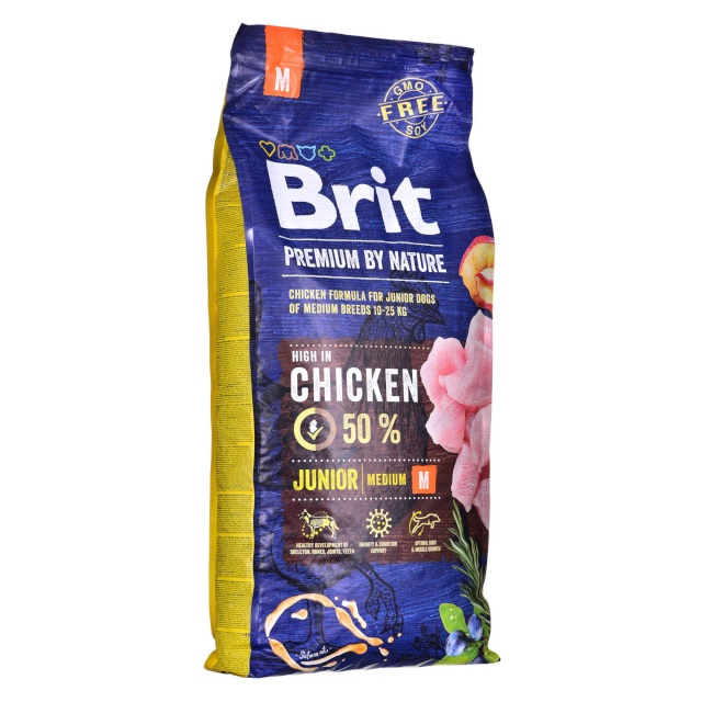 Brit kuivtoit koerale Premium By Nature Junior M 15kg