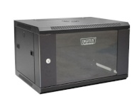 Digitus serverikapp Wall mount cabinet 19 6U 368/600/450mm glass door must