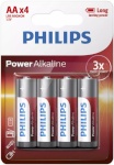 Philips patarei Power Alkaline AA 4tk Blister