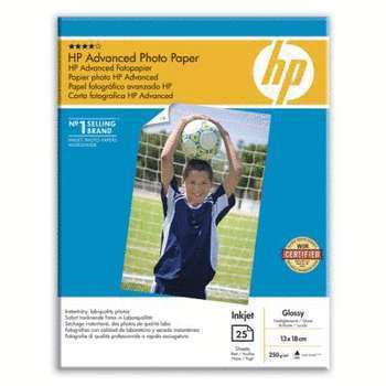 HP fotopaber Advanced Glossy Photo Paper 13x18 cm, 25 lk, 250g Q8696A