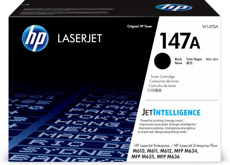 HP tindikassett 147a must Laserjet Toner