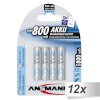 Ansmann akud 12x4 maxE NiMH Micro AAA 800mAh