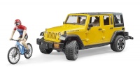 BRUDER mänguauto BR-02543 Bruder Jeep Wrangler with bicycle and figure