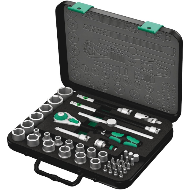 WERA kruvikeerajate kmpl 8100 SB 2 Zyklop Speed Ratchet Set 3/8 Drive metric