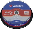 Verbatim toorikud BD-RE Blu-Ray 25GB 2x Speed Cake 1x10