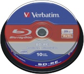 Verbatim toorikud BD-RE Blu-Ray 25GB 2x Speed Cake 1x10