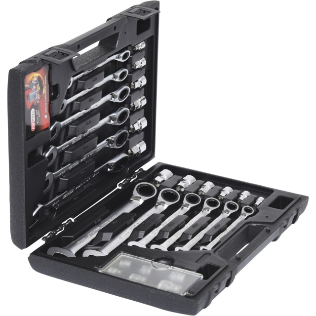 KS Tools GEARplus RINGSTOP Ratchet Ring Spanner-Set