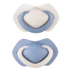 Canpol babies silikoonist sümmeetriline lutt 6-18m PURE COLOR, 2tk (22/645_blu)