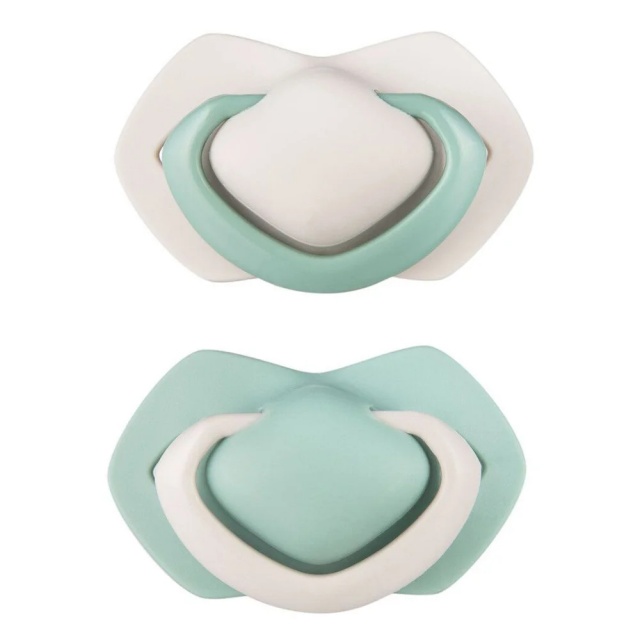 Canpol babies silikoonist sümmeetriline lutt 18m+ PURE COLOR, 2tk (22/646_bei)