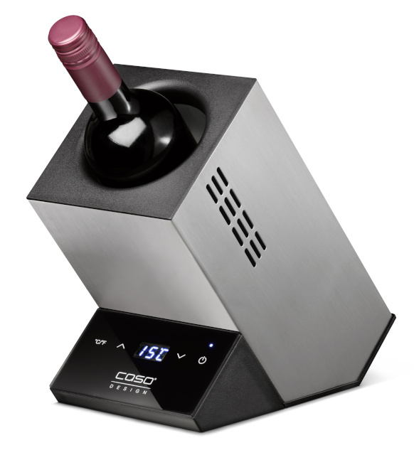 Caso veinikülmik for one bottle WineCase One Free standing, Bottles capacity 1, Inox