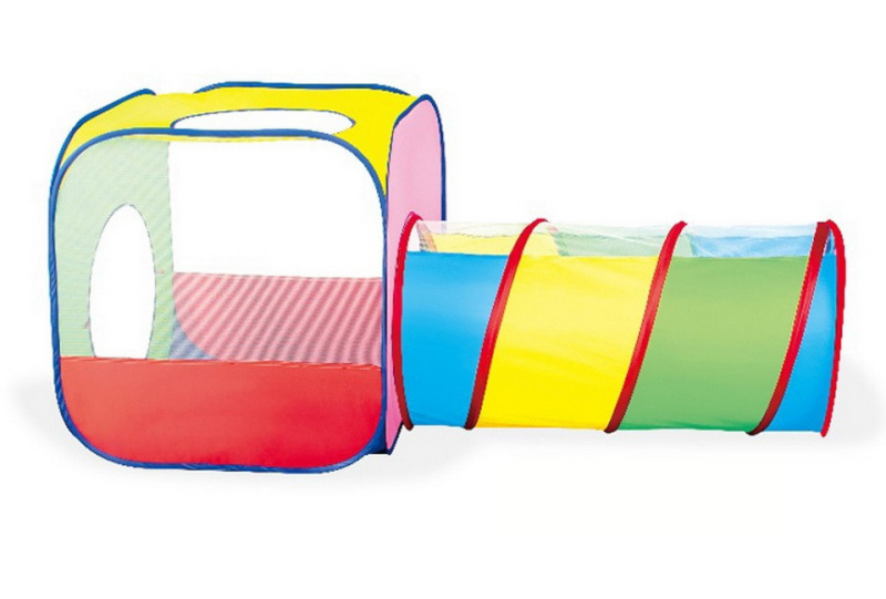 Madej mängumaja-tunnel Tunnel Tent Plus Cube 70x70x170 cm