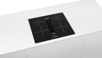 Bosch pliidiplaat Serie 4 Induction hob with integrated hood PIE611B15E Induction, Number of burners/cooking zones 4, TouchSelect Control, Timer, must, Display