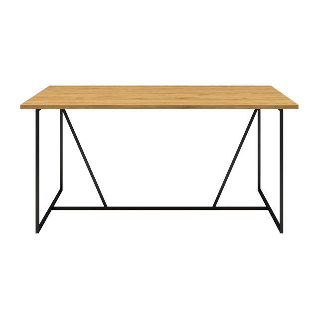 H4Y Söögilaud AMSTERDAM 160x90xH75cm, tamm / must