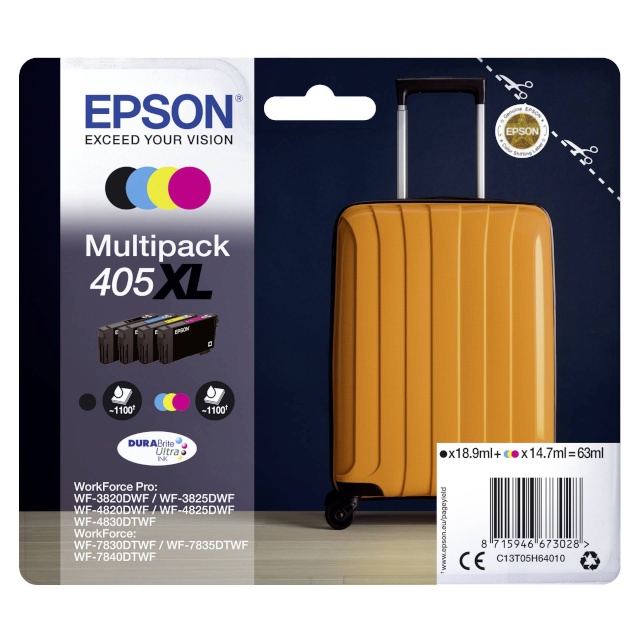 Epson tindikassett DURABrite Ultra Multipack (4 colors) 405 XL T05H6