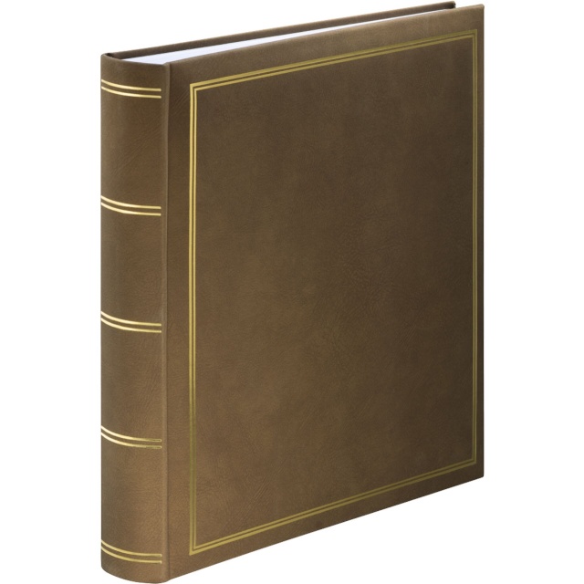 Hama fotoalbum Super-Jumbo London 34x35 80 weiße Seiten, braun 7159